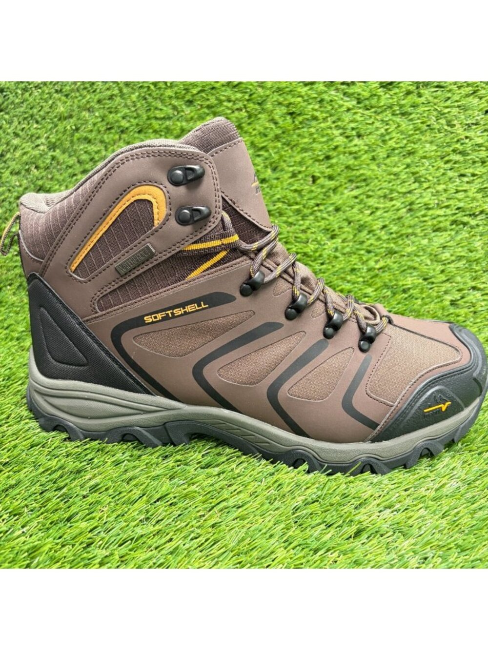 NORTIV 8 Armadillo Mens Size 12W Brown Black Outdoor Waterproof Hiking Boots
